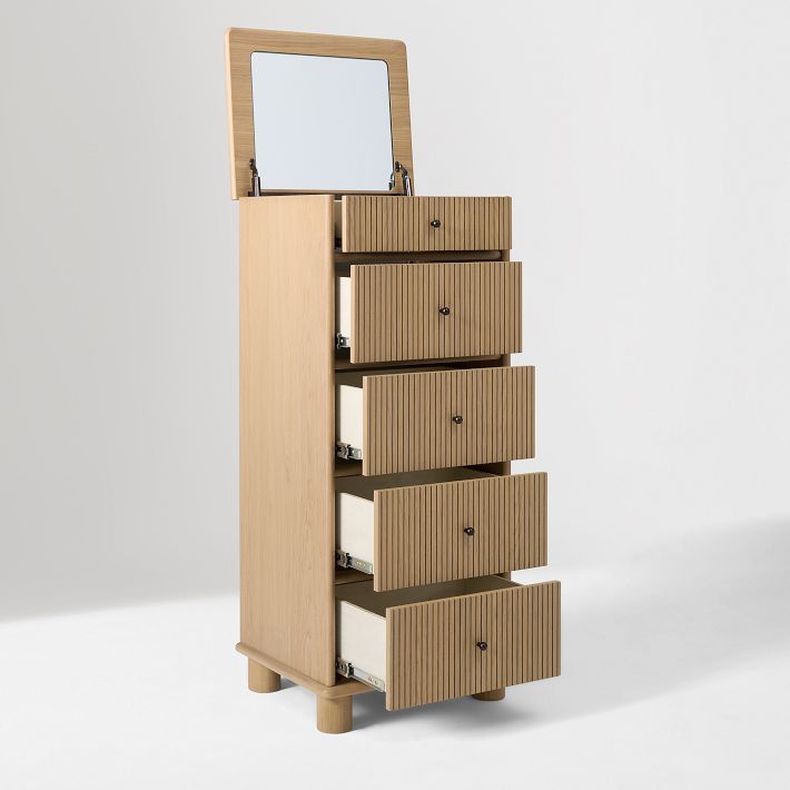 Kids Elora Tall Dresser w/ Jewelry Storage | West Elm Kids Elora Tall Dresser w/ Jewelry Storage | West Elm