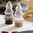 Tiered Tree Wood &amp; Glass Salt &amp; Pepper Shakers (Set of 2)