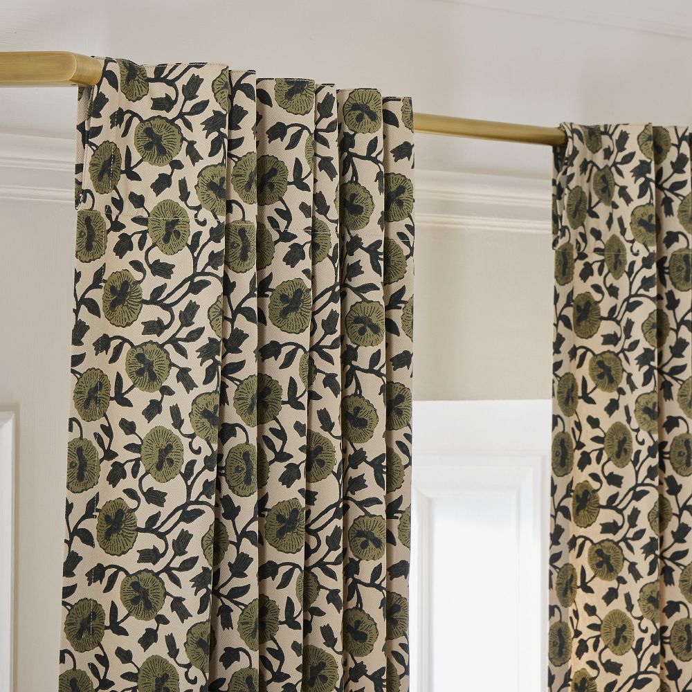 Laney Floral Curtain by West Elm
