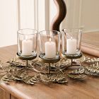 Metal Botanical Votive Centrepiece