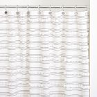 Organic Stripe Stitch Candlewick Shower Curtain