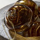 Small Marbled Glass Ball Ornaments (Set of 4)