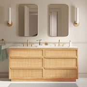 Callahan Double Bathroom Vanity (60")