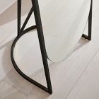 Folded Ellipse Metal Standing Floor Mirror