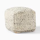 Marled Texture Chunky Pouf