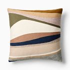 Crewel Rising Tide Pillow Cover
