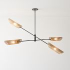 Curl Perforated Chandelier (54"&ndash;58")