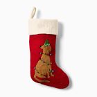 Labrador in Lights Felt Stocking