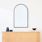 Metal Framed Large Arch Wall Mirror - 24"W x 40"H