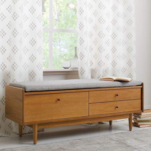 Mid-Century Entryway Bench | West Elm