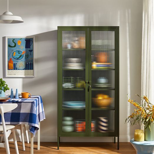 Tall Woven Cabinet | West Elm