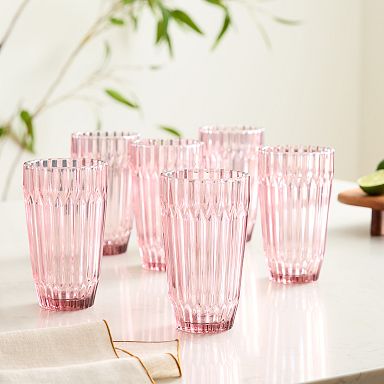 antique coloured crystal wine glasses Vintage Seneca Crystal Etched Wine Glasses – Set of 9 – Thyme to Acquire main image 0