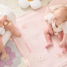 Daisy Knit Sherpa Baby Blanket