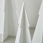 Decorative Lacquer Wood Trees (Set of 3) - White