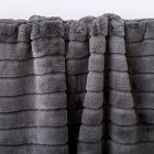 Faux Fur Chinchilla Stripe Throw