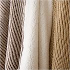Rib Knit Sherpa Throw