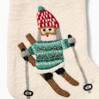 Skiing Penguin Felt Stocking