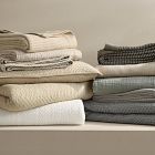 Two-Tone Cotton Linen Blanket