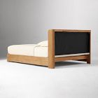 Ava Cerused Wood &amp; Upholstered Bed
