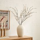 Faux White Mossy Berry Branch