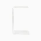 Acrylic C-Shaped Side Table (14")