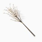 Faux White Mossy Berry Branch