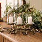 Metal Botanical Votive Centrepiece