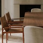Rina Curved Oak Pedestal Dining Table (88", 104")