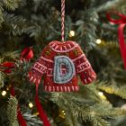 Open Box: Felt Monogrammed Initial Holiday Sweater Ornament, D