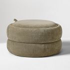 Open Box: Lumi Upholstered Storage Ottoman - Performance Chenille Crossweave Elm