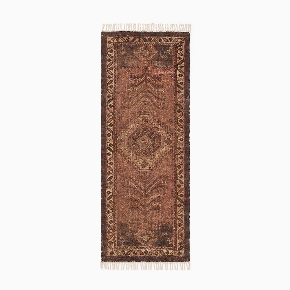 Malia Reversible Persian Rug - Rosewood, 2.5x7