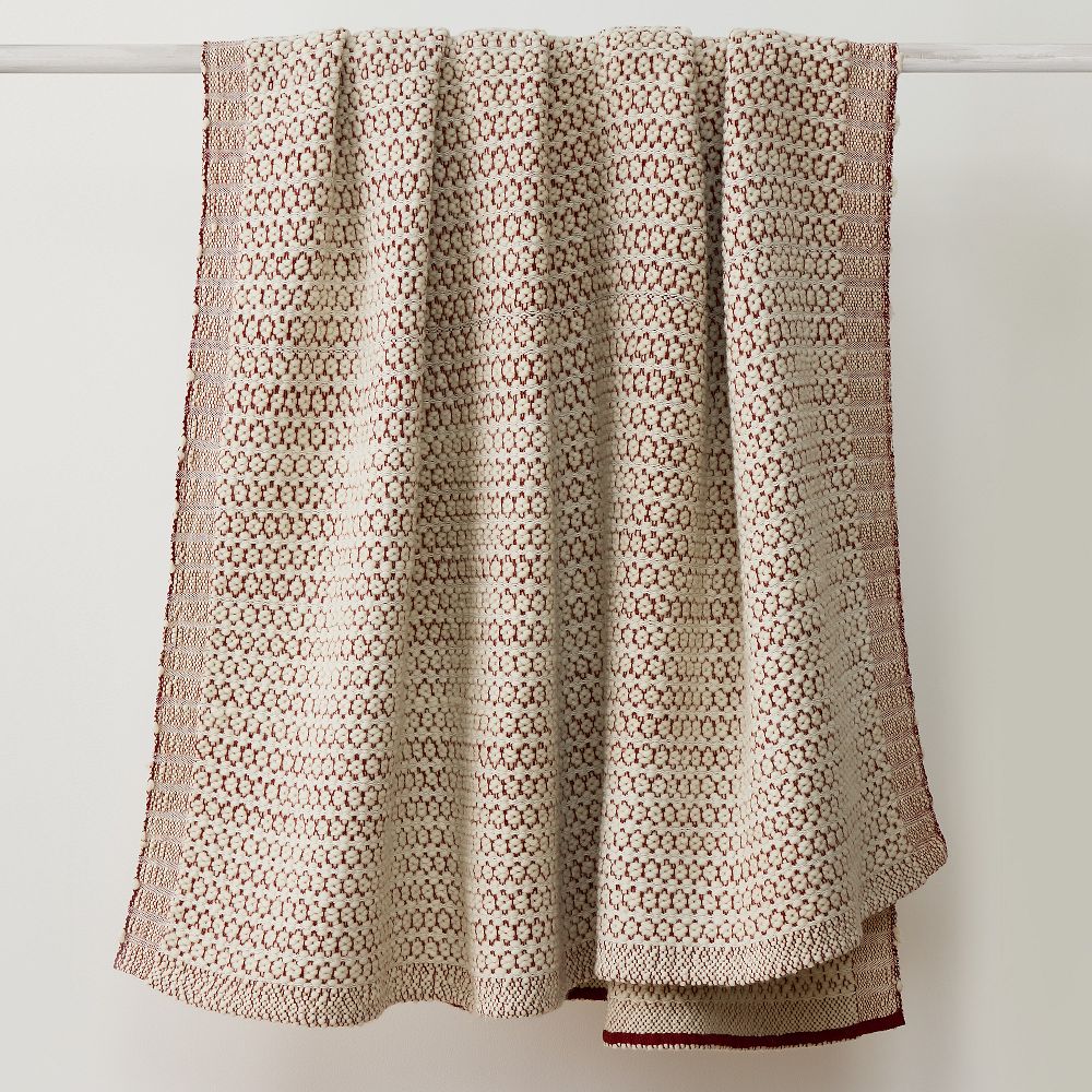 Hayes Throw - 60x80, Red