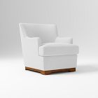 Open Box: Briar Chair - Performance Velvet Frost Gray, Walnut