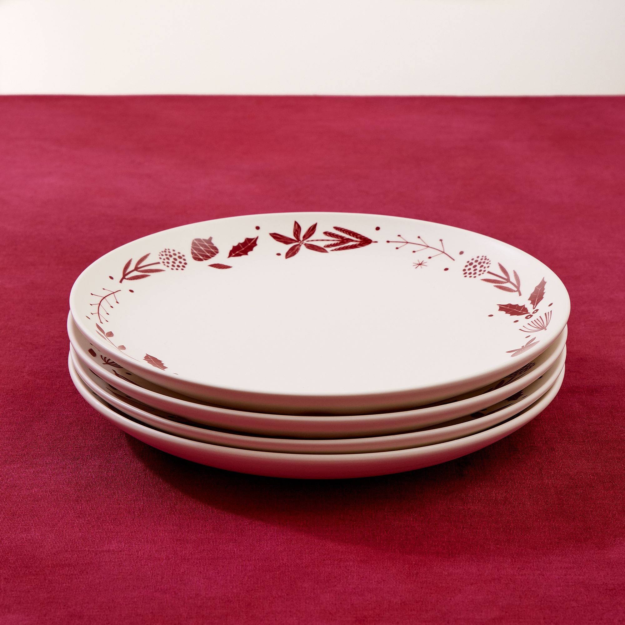 Scandi Wood Block Stoneware Dinnerware Collection