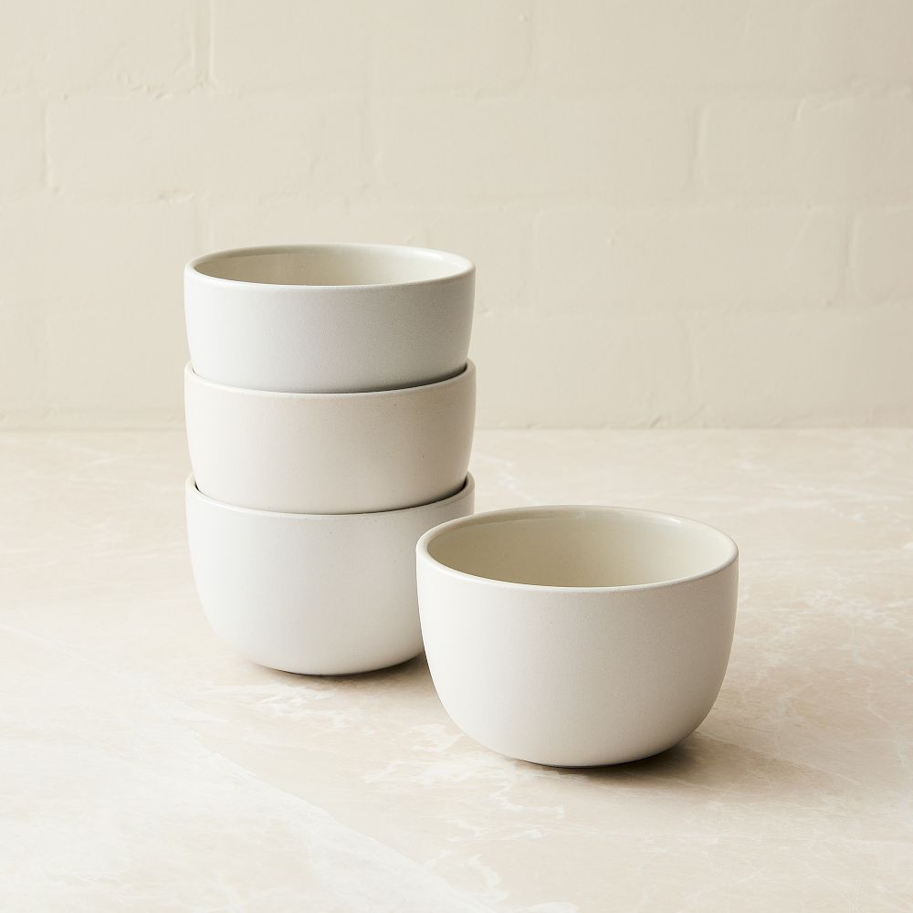 Kaloh Stoneware Cereal Bowl Sets - White, Set of 4