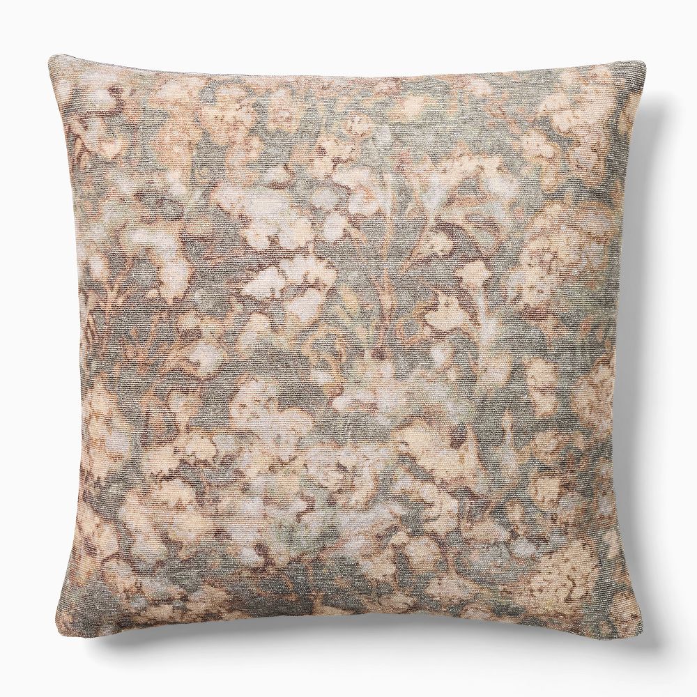 Abstract Hydrangea Pillow Cover - 20x20, Aegean