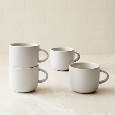 8 oz coffee cups ceramic 8 oz. White Glazed Plastic Coffee Cup with Handle