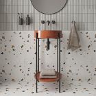 Miami Round Handmade Vessel Sink &amp; Console