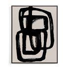 Abstract Ink Brush Framed Wall Art by Minted for West Elm