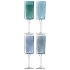 Gems Champagne Flutes (Set of 4)