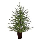 Pre-Lit Faux Potted Vancouver Mountain Pine Tree