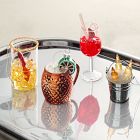 Glass Tropical Cocktail Ornaments