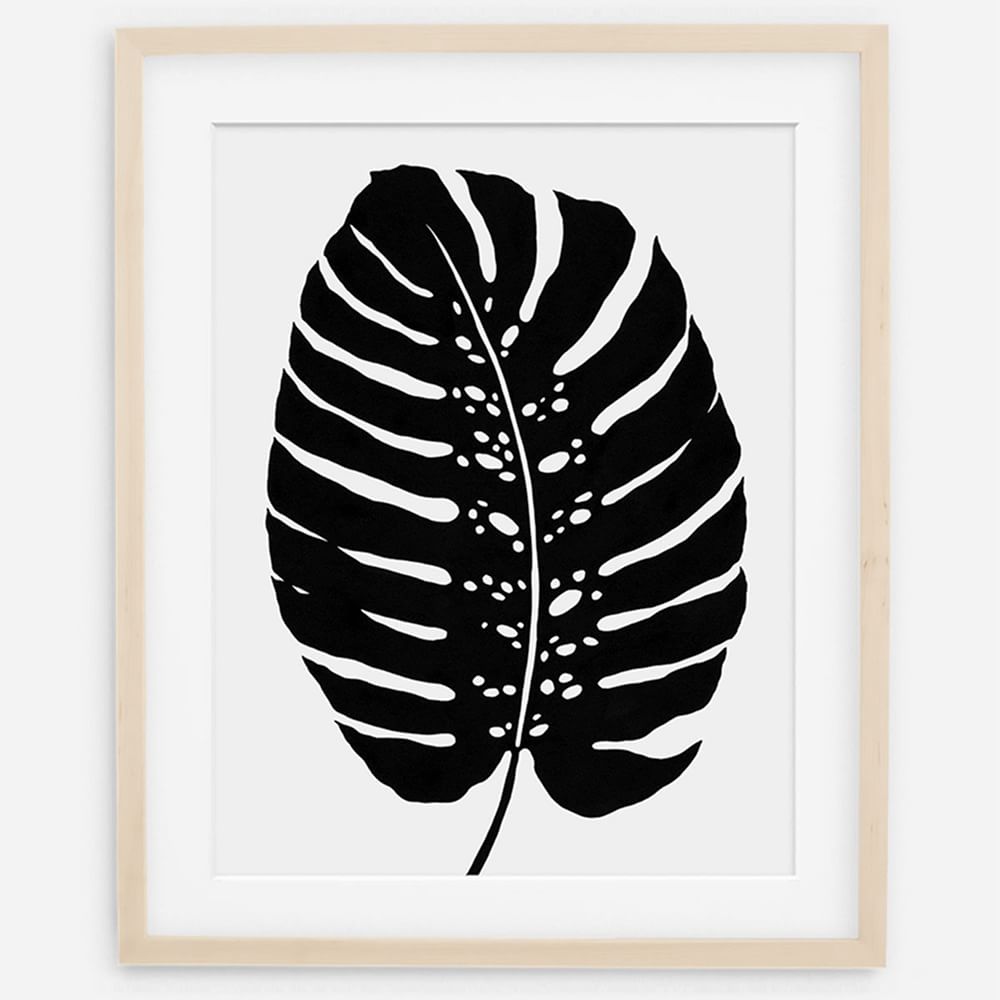 Living Pattern Framed Print - Monstera Deliciosa by West Elm