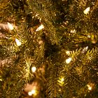 Pre-Lit Faux Narrow Pine Green Christmas Tree - 6.5'