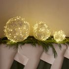 Silver Light-Up Vine Balls (Set of 3)