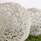 Silver Light-Up Vine Balls (Set of 3)