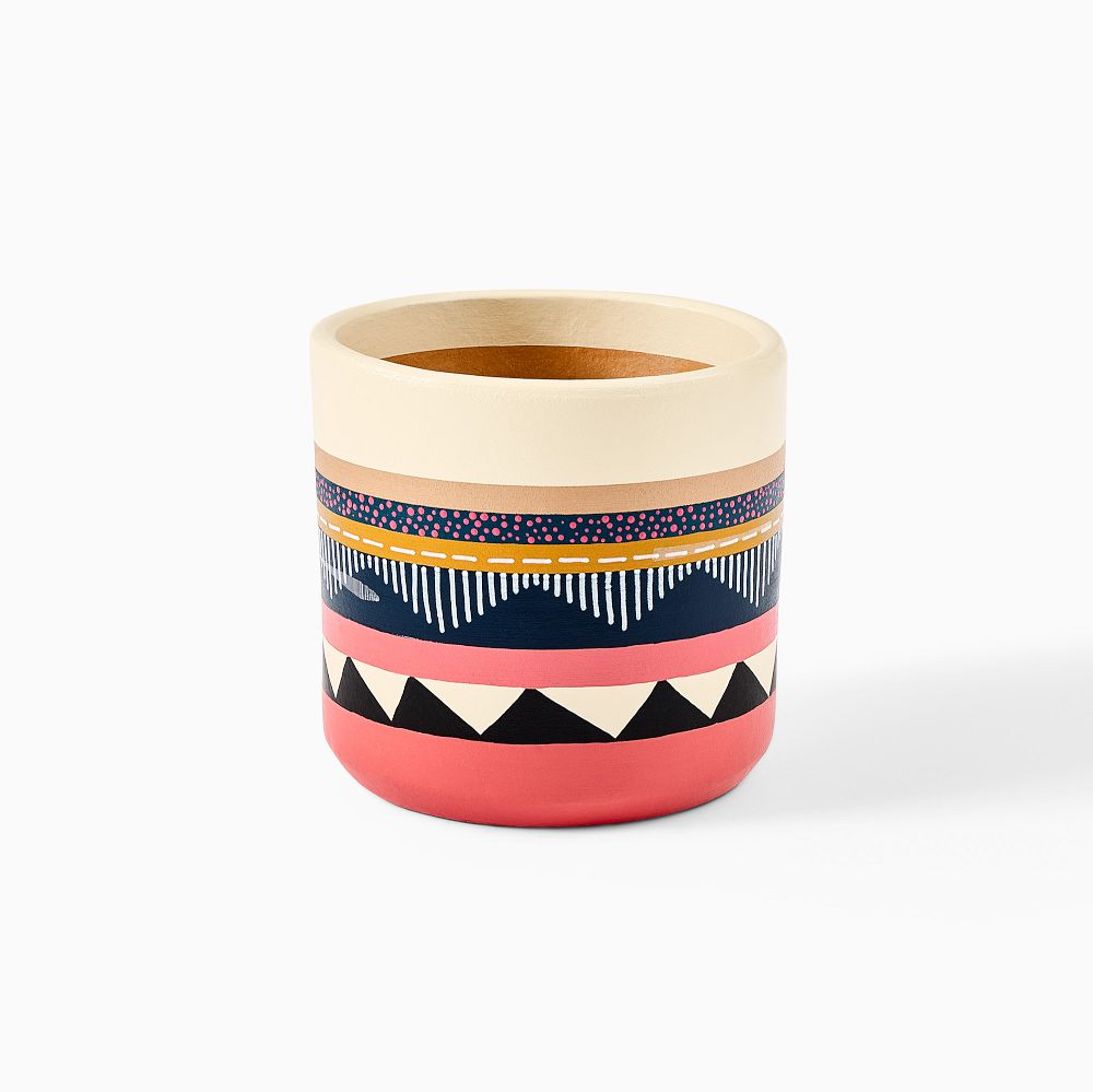 Ultralight Dreams Baselee Hand-Painted Textured Planter by West Elm