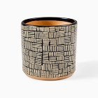 Ultralight Dreams Nalo Hand-Painted Striped Mid-Century Planter