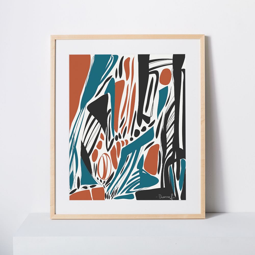 Diarrablu Print - Bassang by West Elm