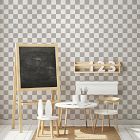 Gray Checkmate Peel &amp; Stick Wallpaper